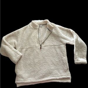 Half zip sherpa pullover